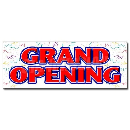 Signmission Safety Sign, 24 in Height, Vinyl, 9 in Length, Grand Opening D-24 Grand Opening
